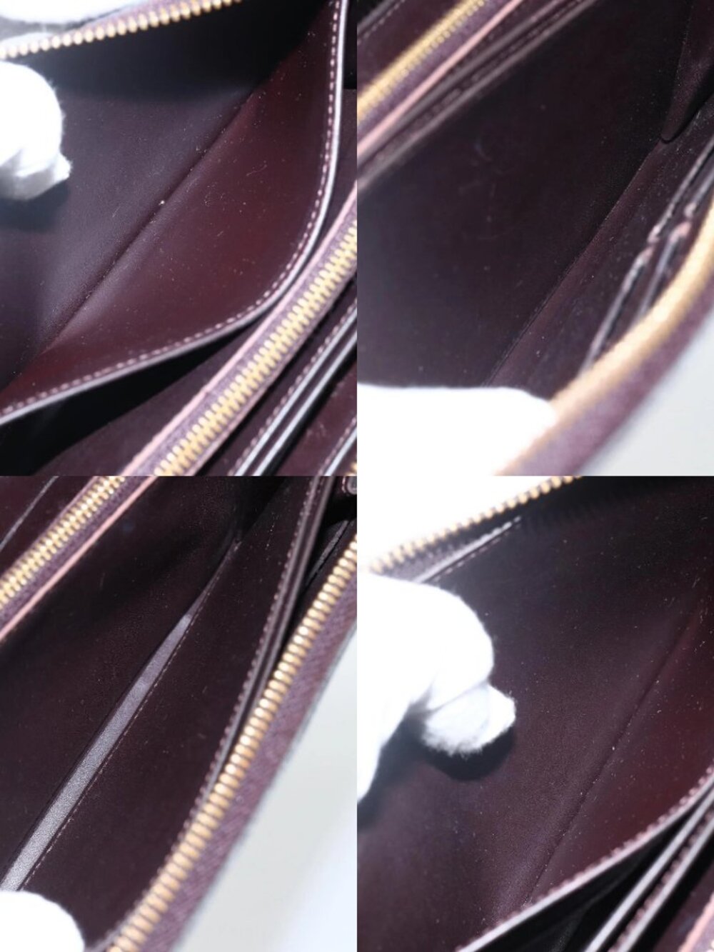 LOUIS VUITTON Monogram Vernis Zippy Long Wallet Amarante M93522 LV Auth 169544 - Picture 15 of 15